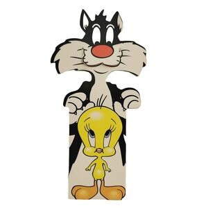 Vintage 80s Sylvester Tweety Tab Bookmark cat bird Book Bites 1989 Warner 26-153